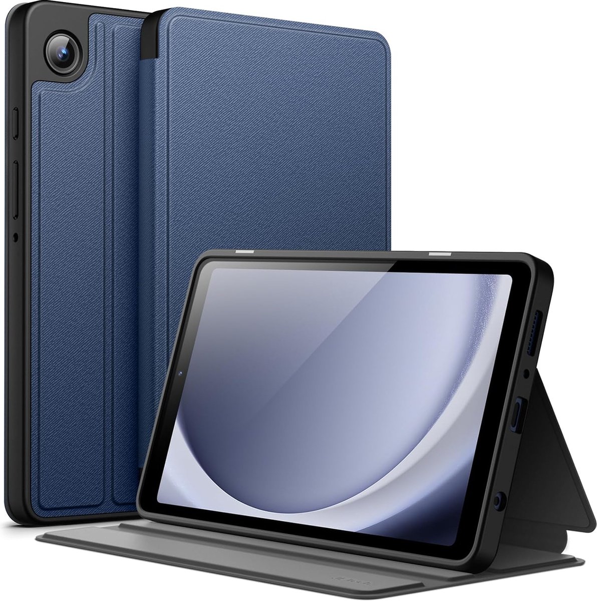 Geschikt voor Samsung Galaxy Tab A9 Folio Standaard Beschermende Cover - Blauw