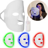 Peach Beauty Masque facial LED – Lampe de luminothérapie avec 3 couleurs – Masque LED Soins de la peau – Wit