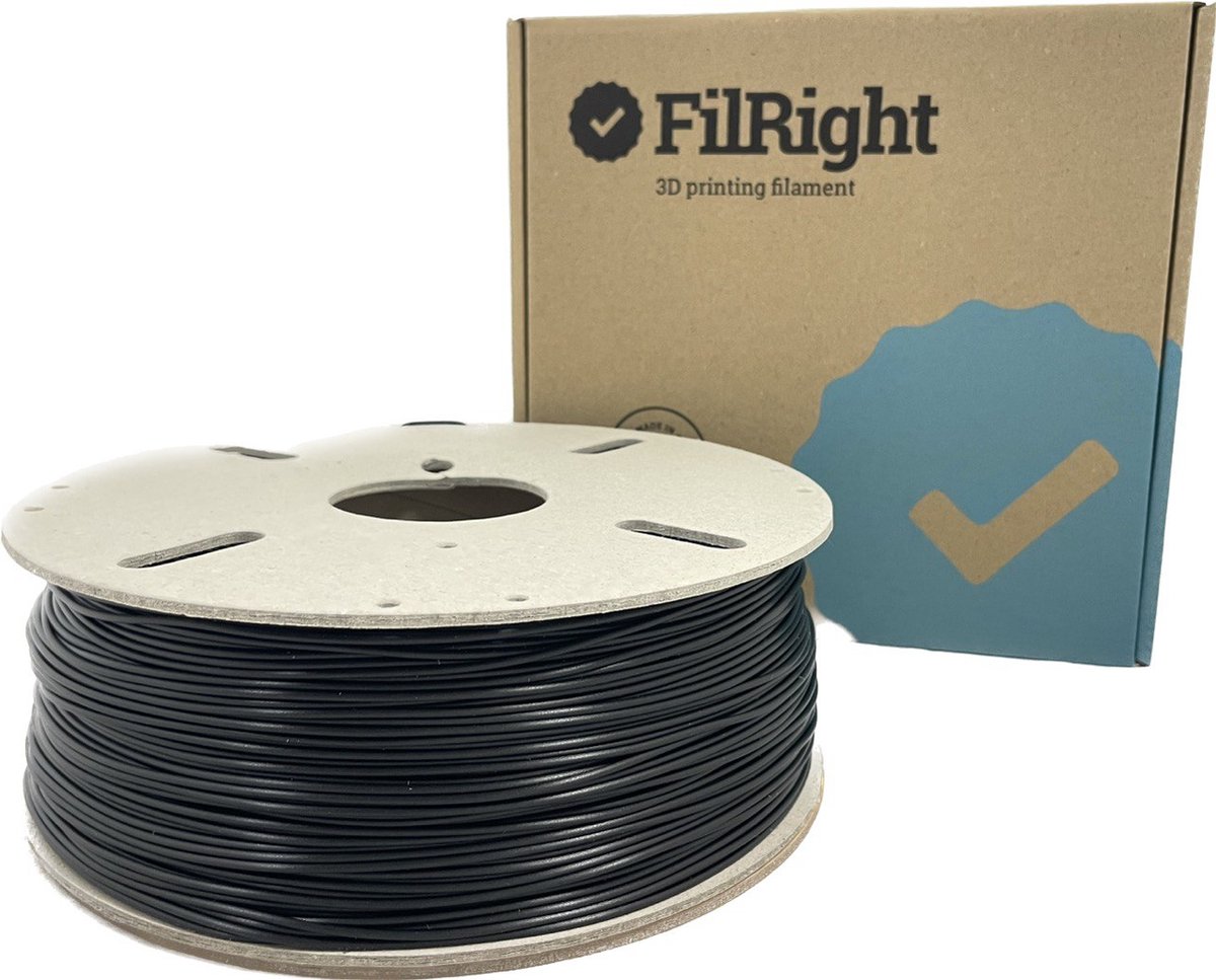 FilRight Maker PLA Filament - 1.75 mm - 1 kg - Zwart