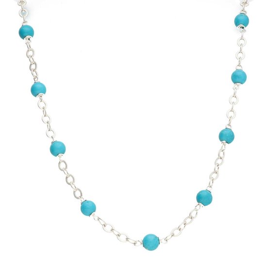 Collier Bela Donaco Wrap Wire B6 – Hubei Turquoise – Argent Sterling