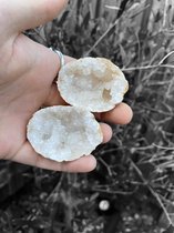 Gems by Emms - Bergkristal Geode paar - Edelstenen