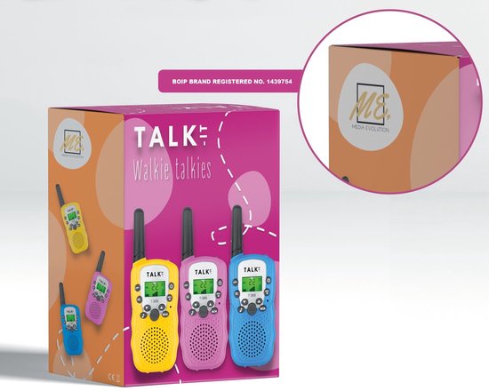 LEXiBOOK Walkie-talkies de unicornio, juego de comunicación para niños, 2 canales, clip para cinturón para transporte, batería, rosa, TW12UNI