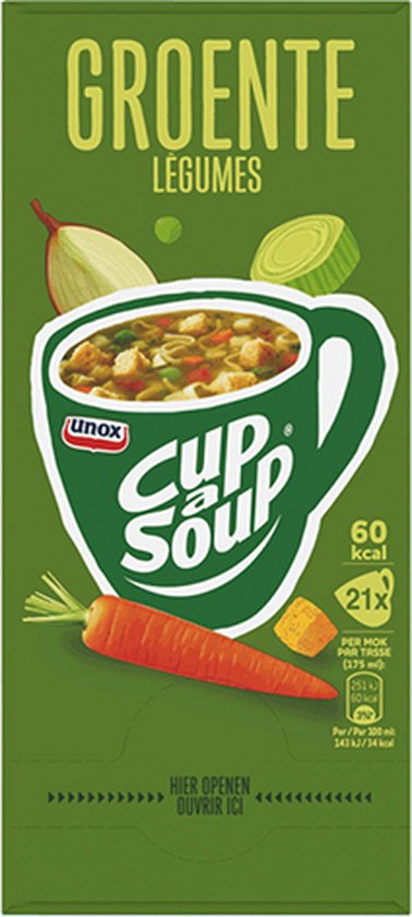 Unox Cup-a-Soup - Groente - 21 x 175 ml