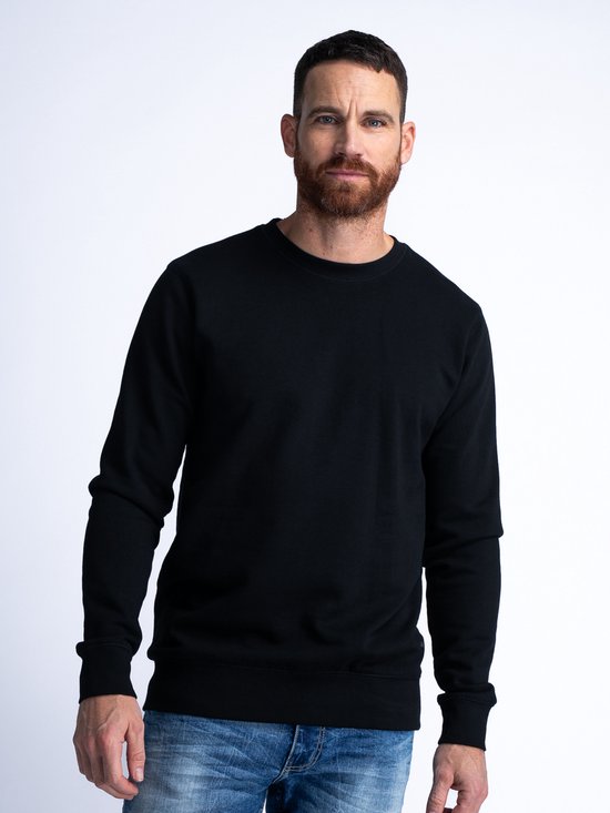 Petrol Industries - Heren Essential Crewneck Sweater - Zwart - Maat XS