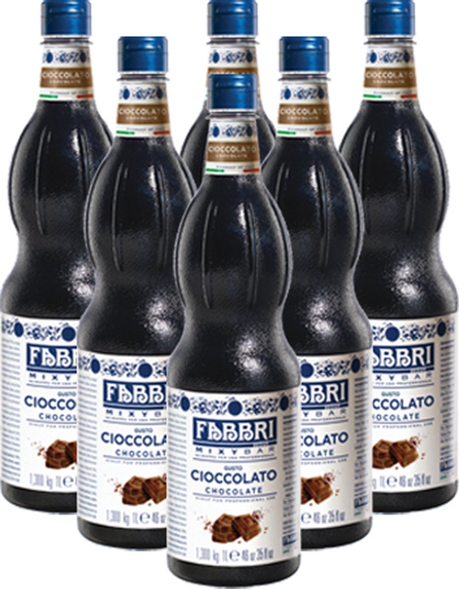 Fabbri - Mixybar Chocolade Siroop - 6x 1ltr