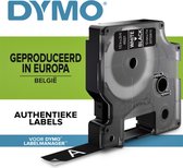 Gelamineerde Tape voor Labelmakers Dymo D1 45021 LabelManager™ Wit 12 mm Zwart (5 Stuks)