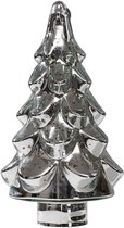 PTMD Quinty Kerstboom Beeld Antiek - H33 x Ø17 cm - Glas - Zilver