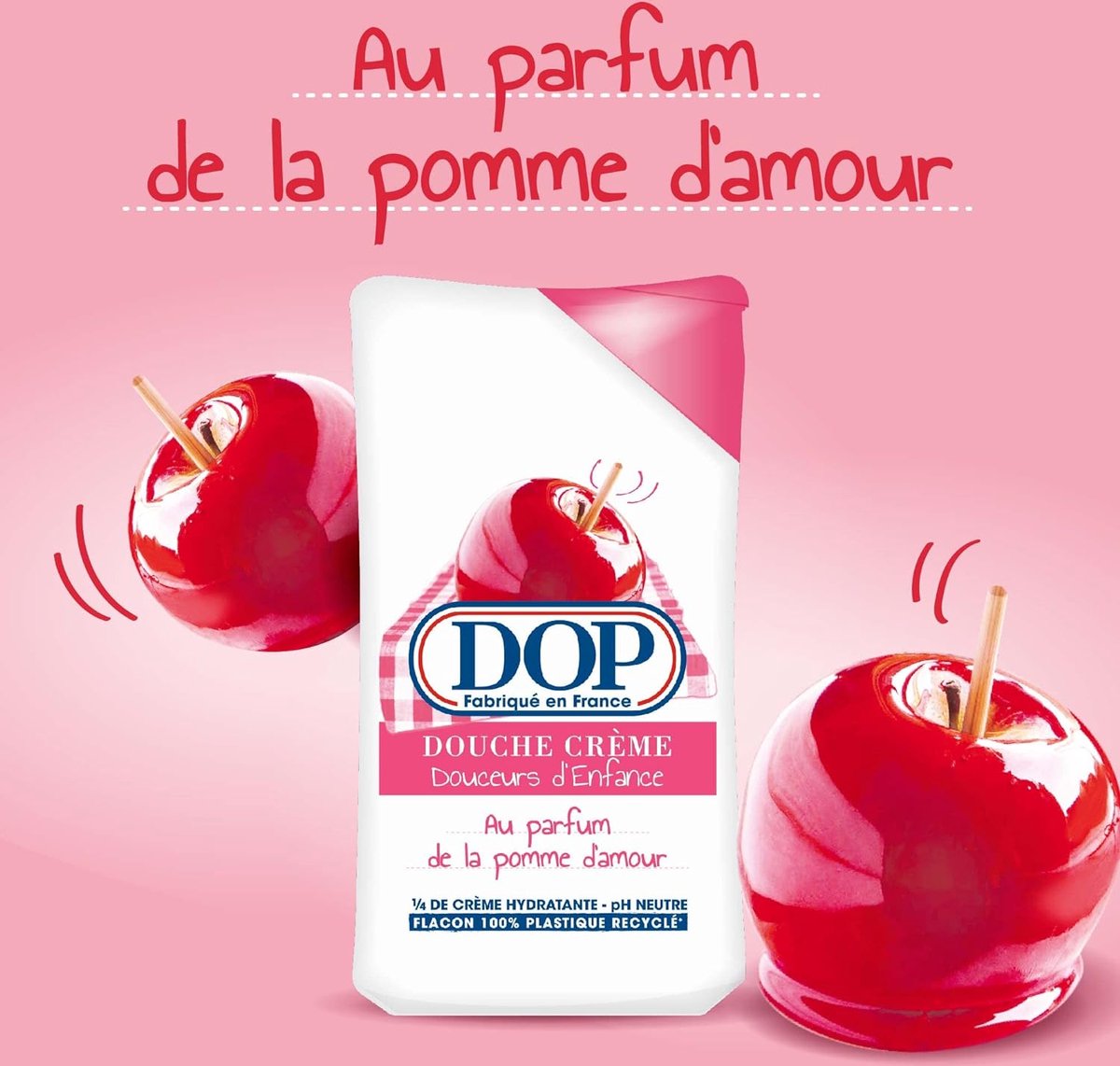 DOP Douceurs d'Enfance Gel douche crème au parfum de la pomme d'amour (2 stuks)
