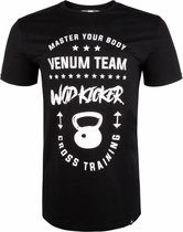 Venum T Shirts Wod Kicker Zwart Wit taille L