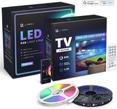 Lideka - Lumières LED - 5 mètres + bande TV 3M - avec télécommande
