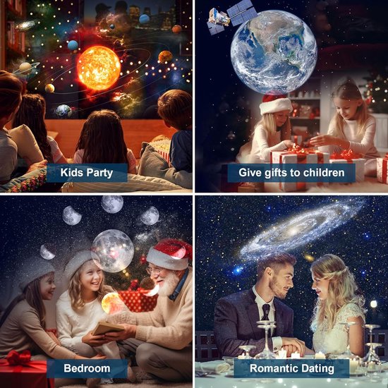 Sky Projector - 12 Modi - 360° Rotatie - Sterren Projector - Starry Projector Light - Sky Projector Kinderen - Galaxy Projector — afbeelding 3
