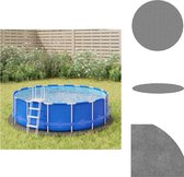 vidaXL Zwembadgrondzeil - Rond - 224 cm - Polyester geotextiel - Zwembad afdekzeil