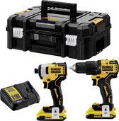 DEWALT DCK2062D2T DCK2062D2T-QW Accu-slagmoersleutel, Accu-klopboor/schroefmachine Li-ion