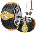 Lot De 8 Chaînes à Neige Auto Universelles - Pour Pneus 165-275mm - Traction Hiver Boue