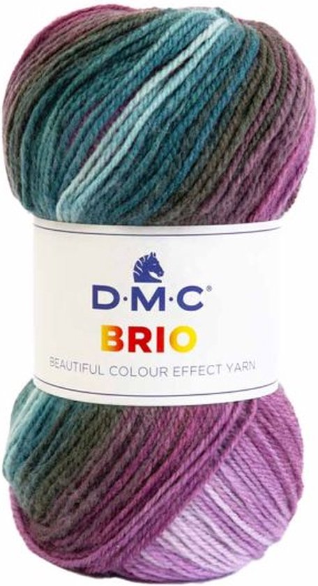 Kit au crochet couverture (92cmx122cm) et kussen (49cmx30cm)-vert et violet-418