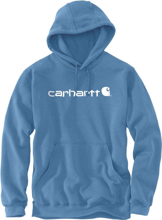 Carhartt Signature Logo Sweatshirt Blue Lagoon Heather-S