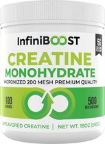 Infiniboost Créatine Monohydrate 500 grammes - Qualité Premium - Créatine Monohydrate