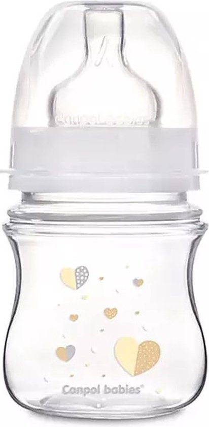 Babyflesje - Canpol Babies NEWBORN BABY (beige) Easy Start Anti-Koliek babyfles 0m+, 120 ml 120 ml
