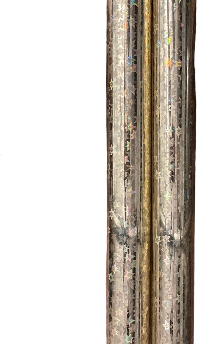 FESTIVE GIFTS Inpakpapier - Cadeaupapier - 200 x 70cm - 2 rollen - Kerst - Luxe Cadeauverpakking - Kleurrijk