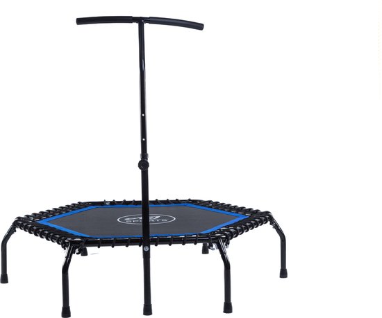AJ-Sports Fitness Trampoline - Mini Trampoline - Inclusief grijpstang - Ø 105cm - Belastbaar tot 200 kg - Trampoline - Trampolines