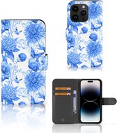 Hoesje voor Geschikt voor iPhone 15 Pro Flowers Blue