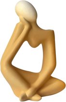 Penseur Vase en céramique Vases décoratifs créatifs Statue Sculpture Vases pour Cadeau décoration de Table Mariage Bureau Salon créatif