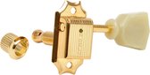 Kluson mechaniek Kluson Style Tulip 3L 3R goud 6,3mm Schaft - Stemmechaniek voor gitaar