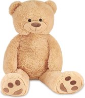 MaxxHome Teddybeer - Knuffelbeer - 100 cm - LICHT BRUIN - Zacht pluche