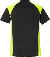 Fristads T-Shirt 7046 Thv - Zwart/hi-vis geel - S