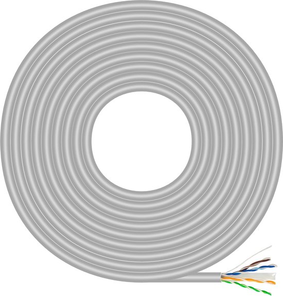 Cavo di rete Hikvision Schermato U/Utp Cat6 305m Blu [DS-1LN6UEL3