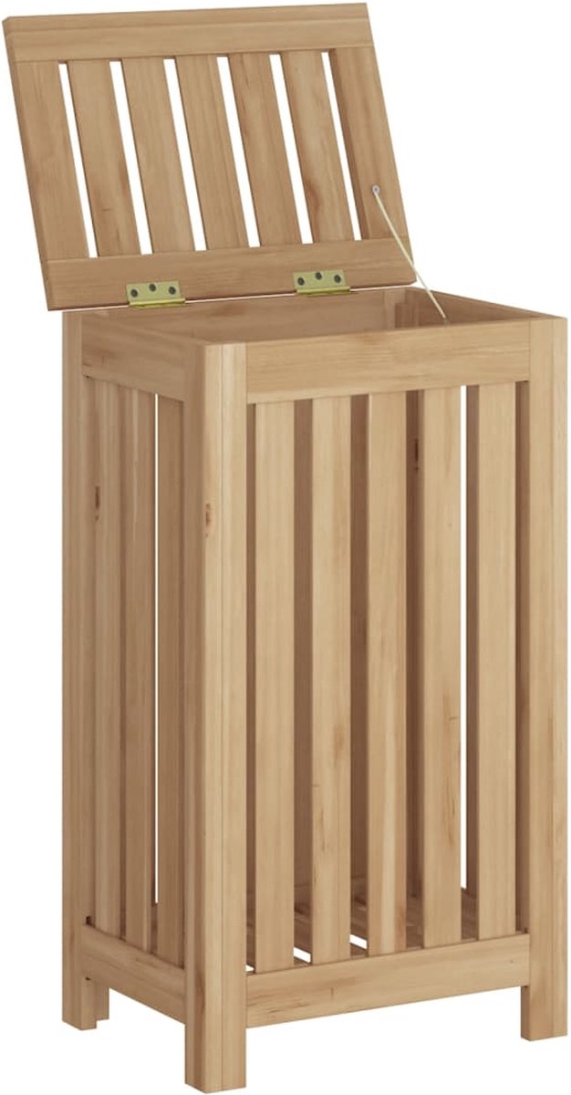 Goedkoopste vidaXL - Wasmand - 35x25x60 - cm - massief - teakhout