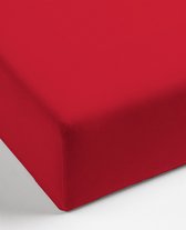 Mistral Home - HOESLAKEN - flanel - 160 x 200 x 35 cm - tweepersoons - rood