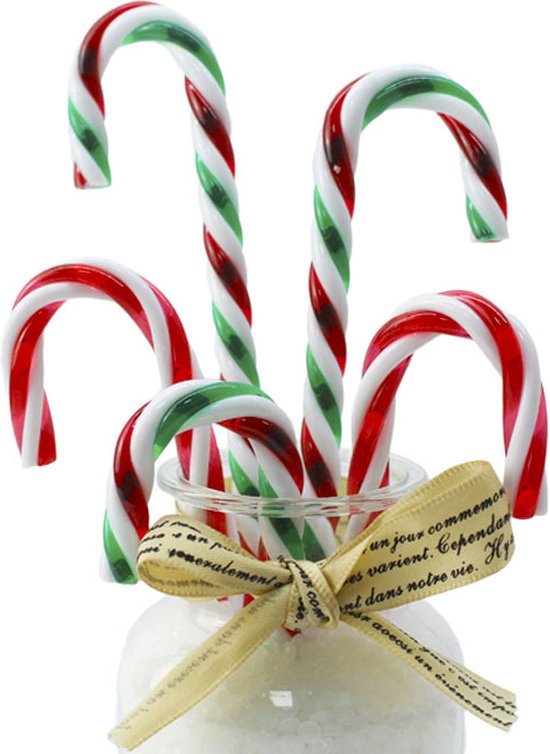 Kerst decoratie - 5 stuks - Plastic Candy Canes - Kerst versiering - Kerstboom Ornament