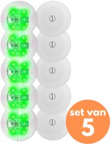Led Sticker Groen (set van 5) - SuperTilt® - Heineken, Tanqueray, Jägermeister - Man-cave fles - lamp