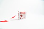 Afzetlint rood wit 500 meter - Afzetlinten - hoogwaardige kwaliteit