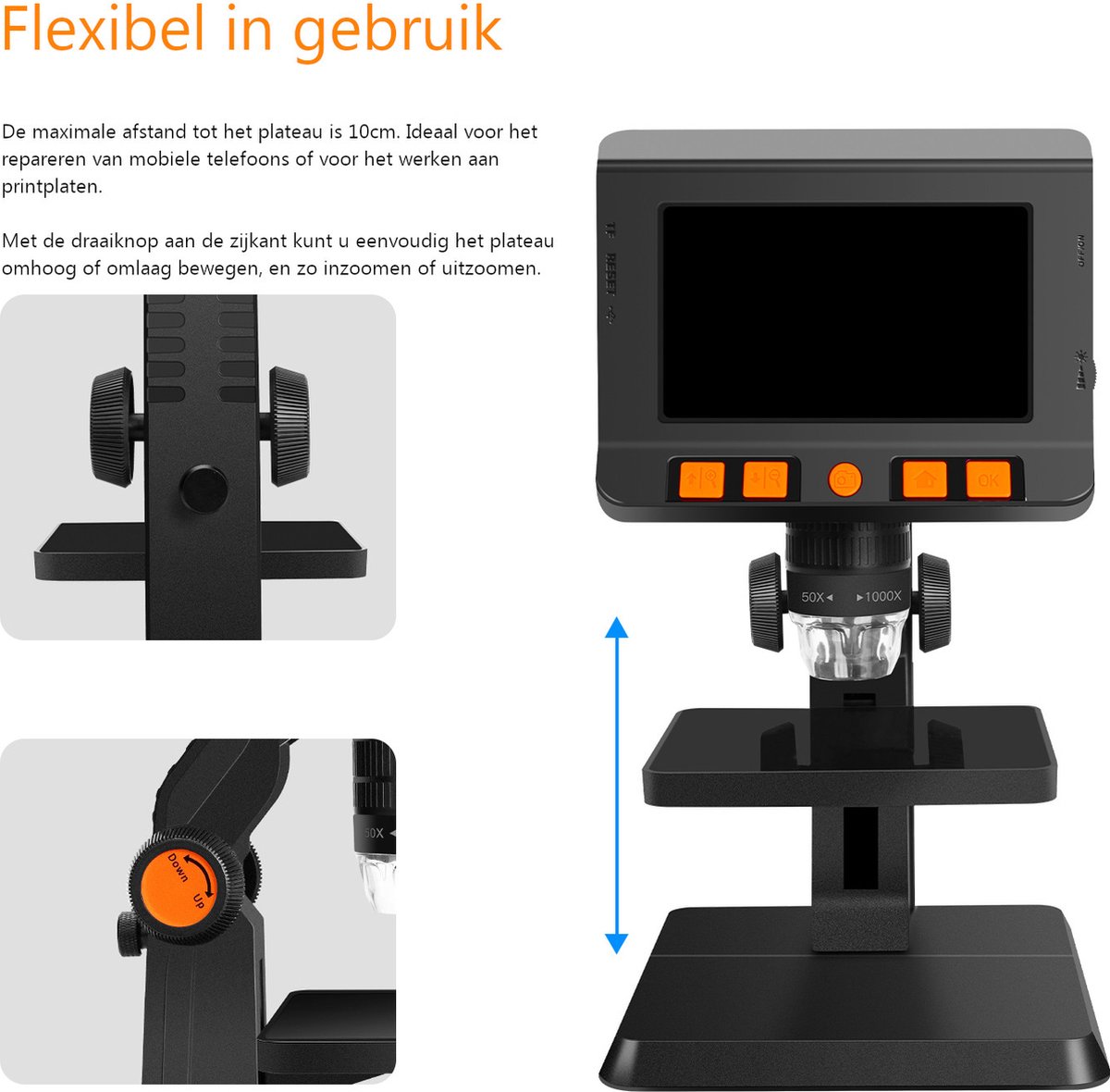 HHD serie 8.3 MP professionele digitale USB-microscoop