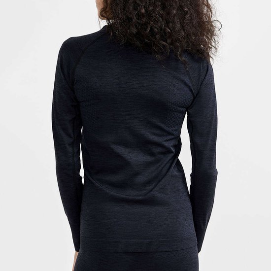 CRAFT CORE DRY ACTIVE COMFORT LS W Dames Thermoshirt - Zwart — afbeelding 2