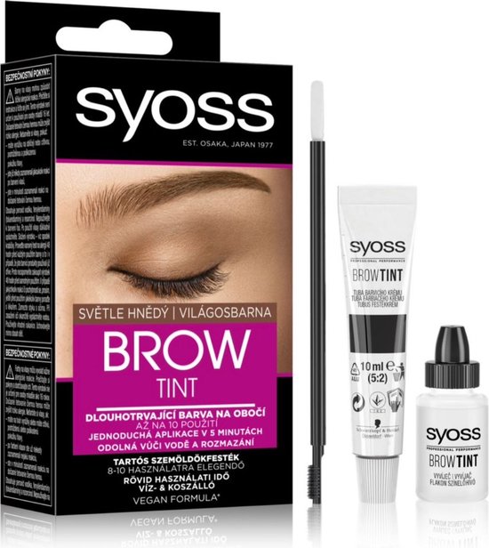 Syoss Brow Tint Light Brown Wenkbrauwverf Licht bruin 10ml