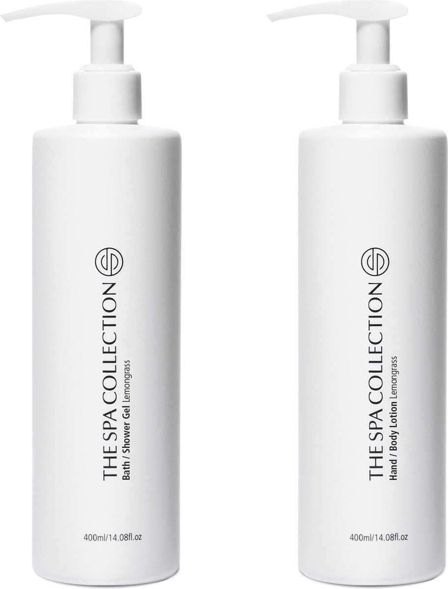 Goedkoopste The Spa Collection Lemongrass - Body Lotion Body Wash - Milde formulering - 400 ml pompfles - Set van 2 stuks