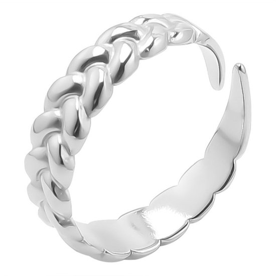 Ring zilverkleurig - Verstelbaar - Verkleurd niet - Damesdingetjes
