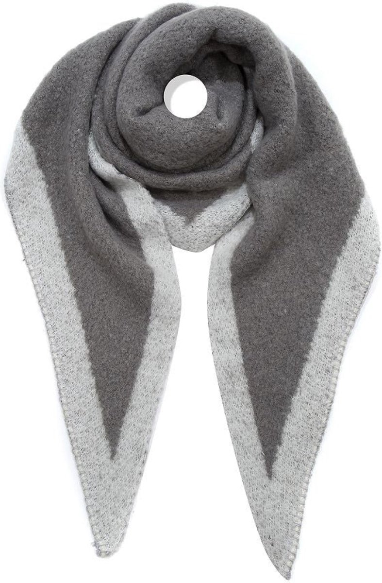 Yasmine Winter Sjaal - Scarf - Wintersjaal Dames - Grijs