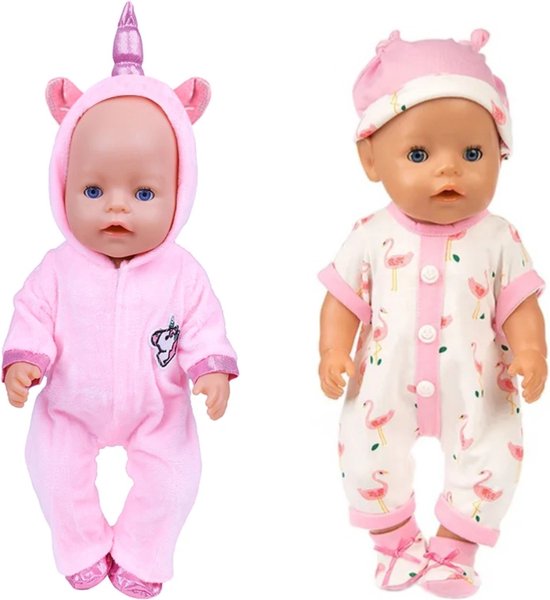 Set de 2 tenues pour poup es Convient pour B b Born Ensemble