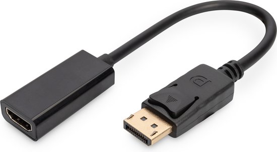 ASSMANN DisplayPort grafische adapterkabel, DP naar HDMI type A, Full HD 60Hz, 1920 x 1080 pixels, zwart