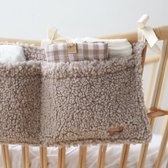 Babyly - babybox organizer - taupe - teddy - boucle - babyaccessoires