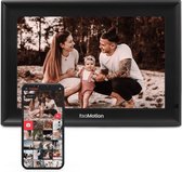 Bol.com Digitale Fotolijst met WiFi en Frameo App - Fotokader - 10.1 inch - HD+ - IPS Display - Zwart - Micro SD - Touchscreen -... aanbieding