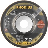 Rhodius 210611 RS580 SPEED Afbraamschijf gebogen Diameter 125 mm Boordiameter 22.23 mm RVS, Staal 1 stuk(s)