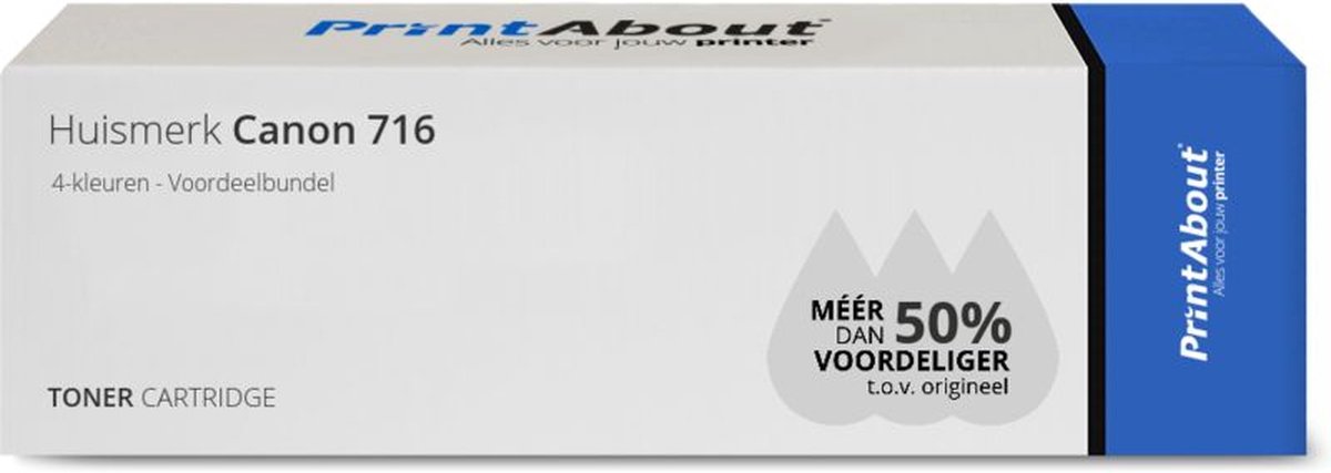 PrintAbout - Alternatief voor de Canon 716 BK / 4 Kleuren