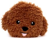 Warmtekussen hond warmie 20x26 cm - magnetronkussen hondenhoofd doodle - heatpack / opwarmknuffel hond