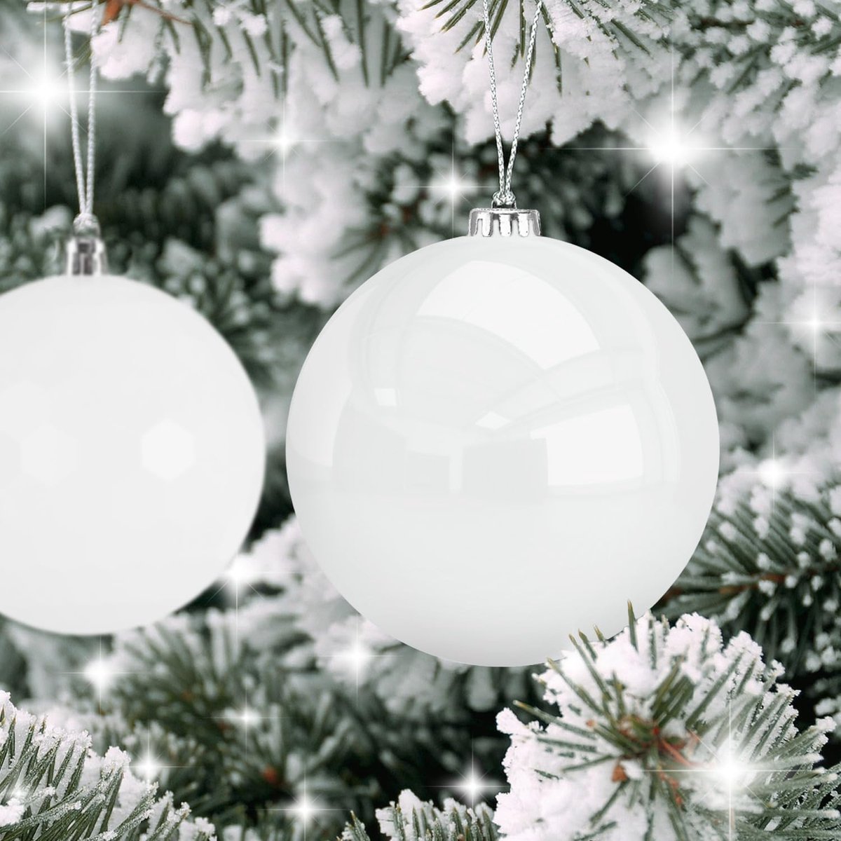 Kerstdecoratie, 40 centimeter, extra kerstballen, 3 stuks Kerstdecoratie, 40 centimeter, extra kerstballen, 3 stuks