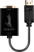 Lindy DisplayPort to VGA Adapter - Externe video-adapter - D-Sub, DisplayPort - zwart